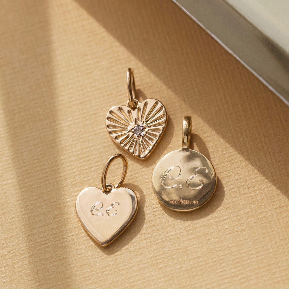 Treasured Diamond Heart Charm