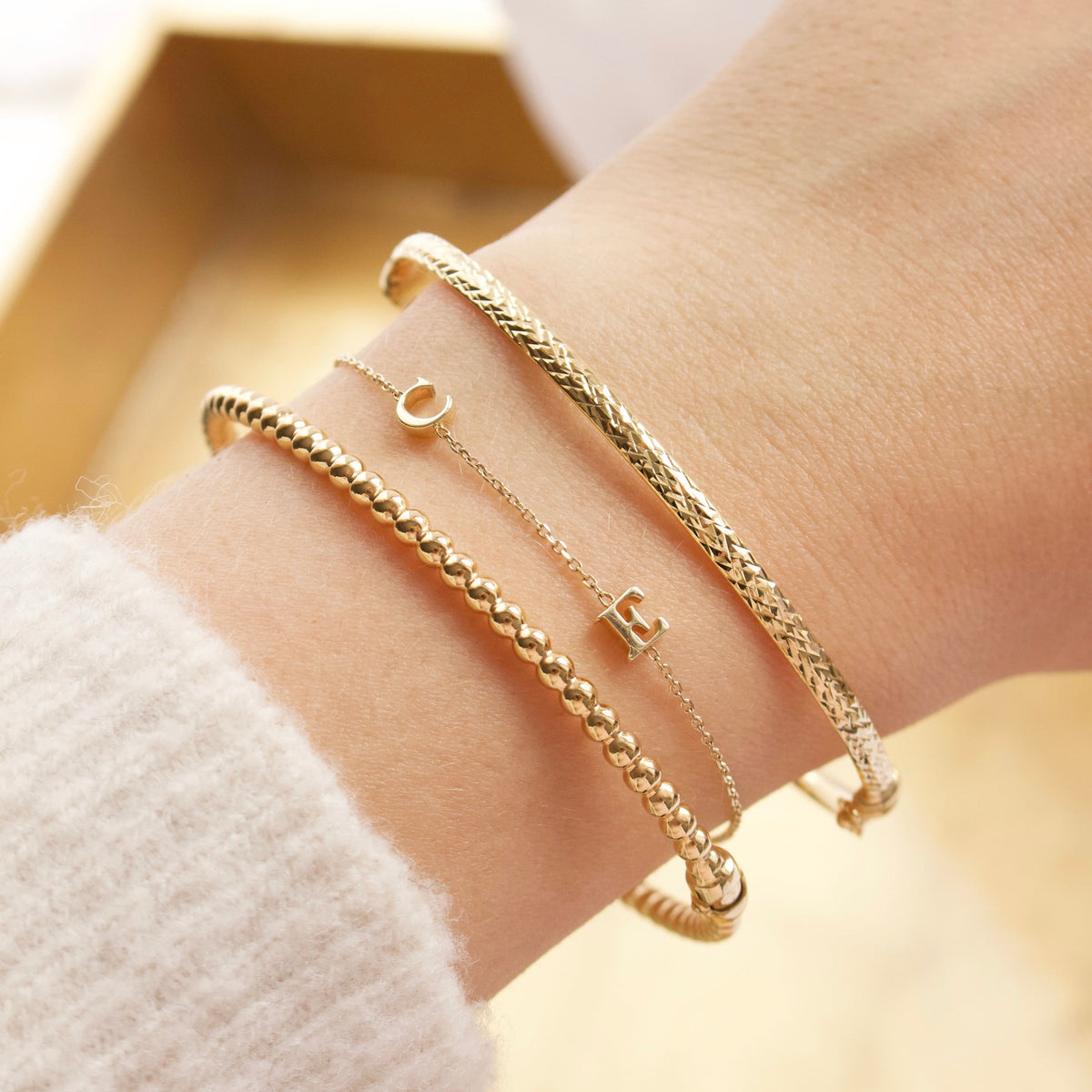 Custom Made Initial Bracelet