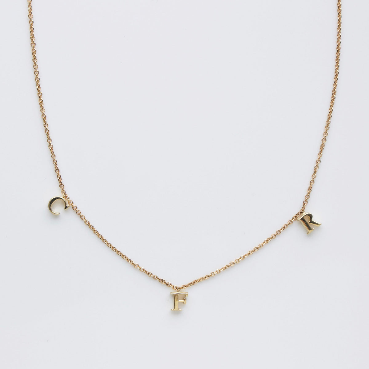 Custom Made Drop Initial Necklace Main image