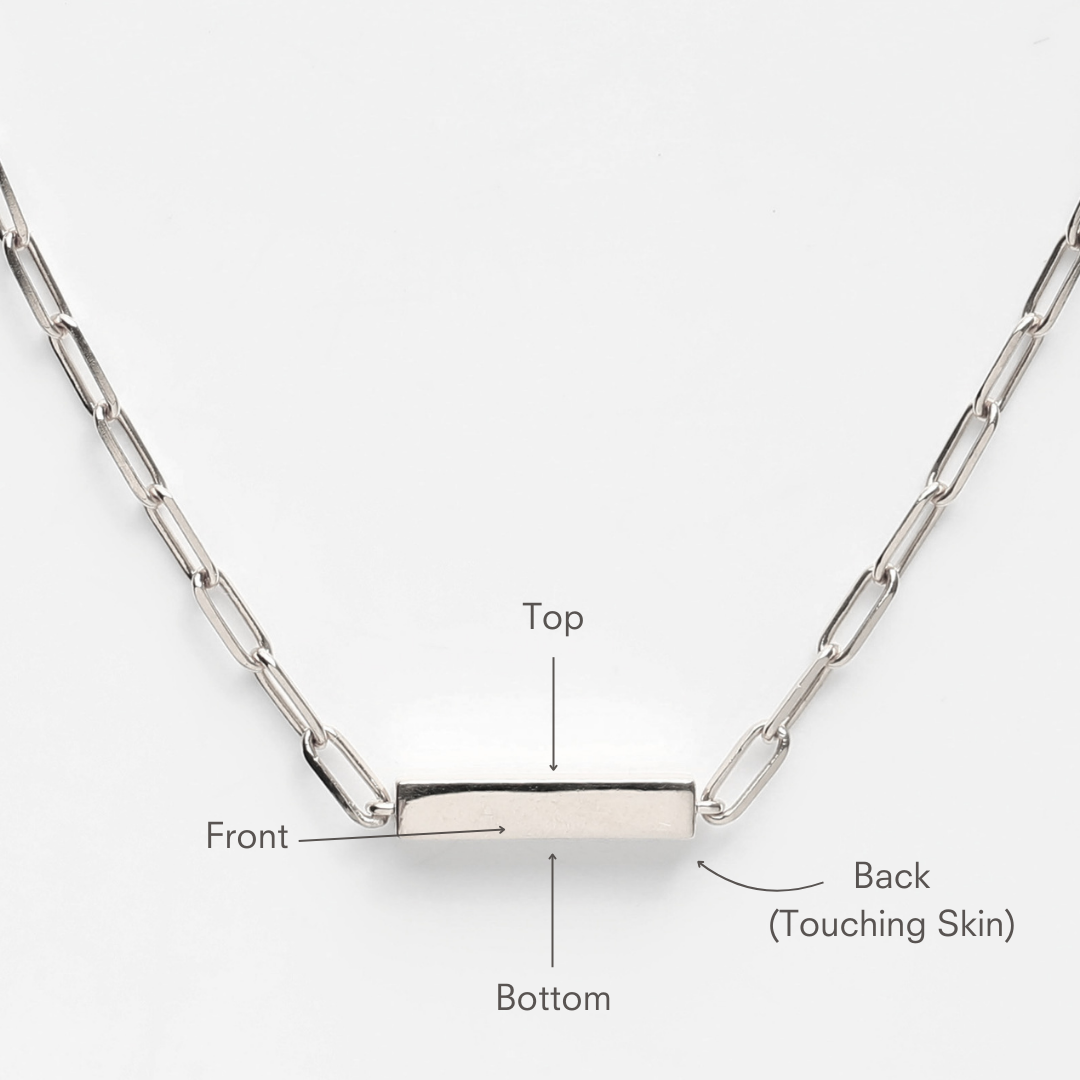 Your Safe Space Engravable Bar Necklace