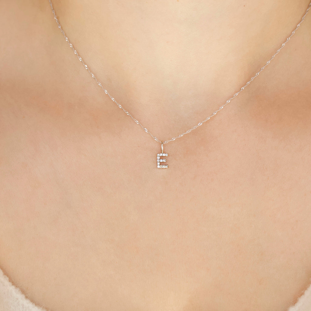 Treasured Diamond Initial Charm