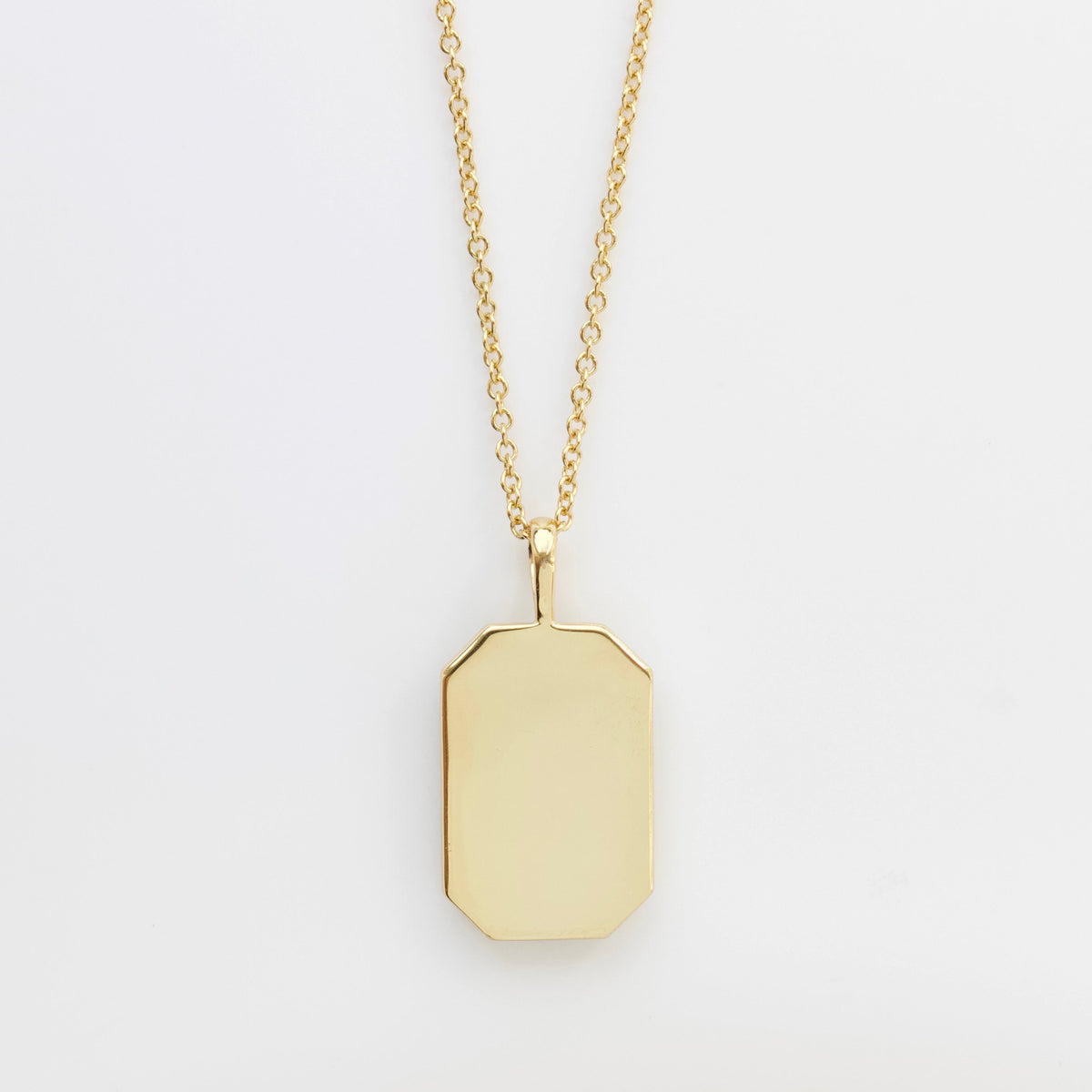 Black Mother Of Pearl Tarot Card Engravable Necklace
