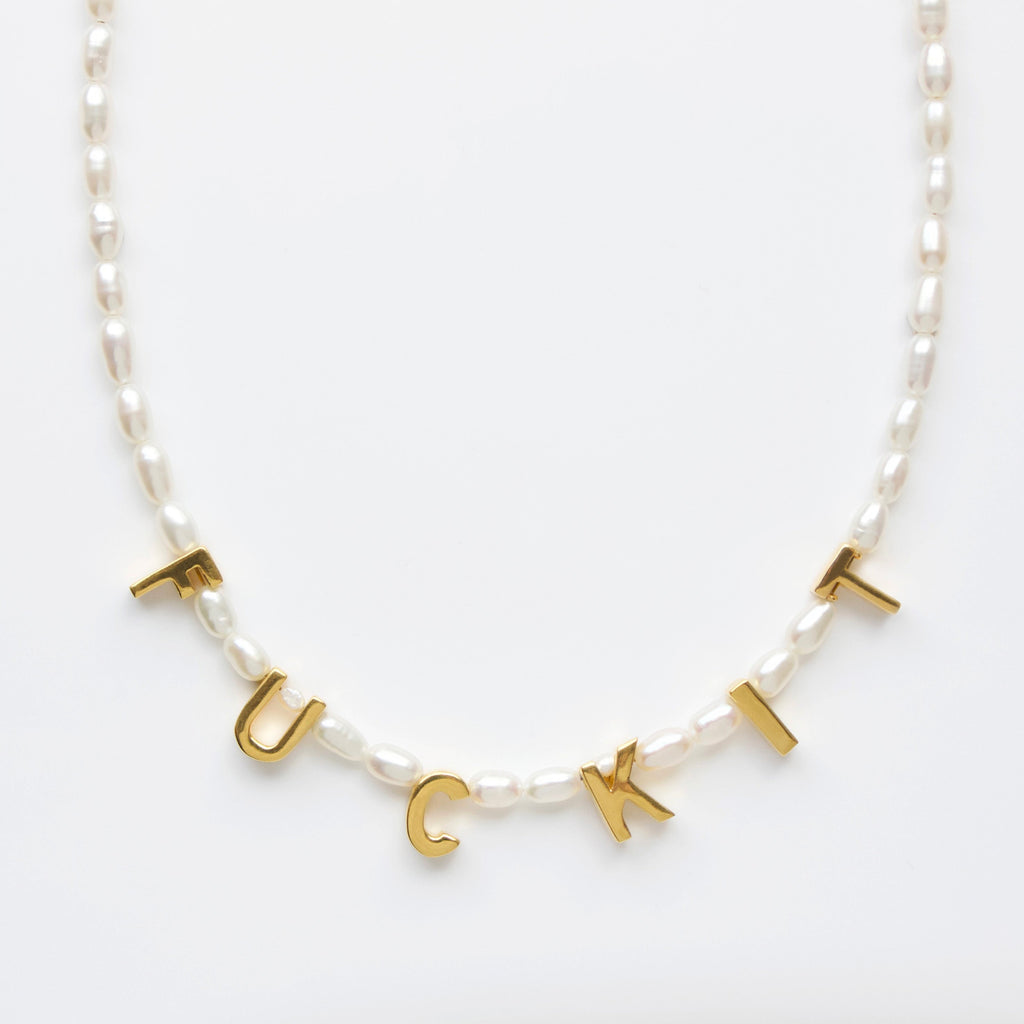 Custom Made Personalised Pearl Necklace