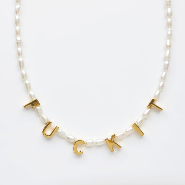 Custom Made Personalised Pearl Necklace