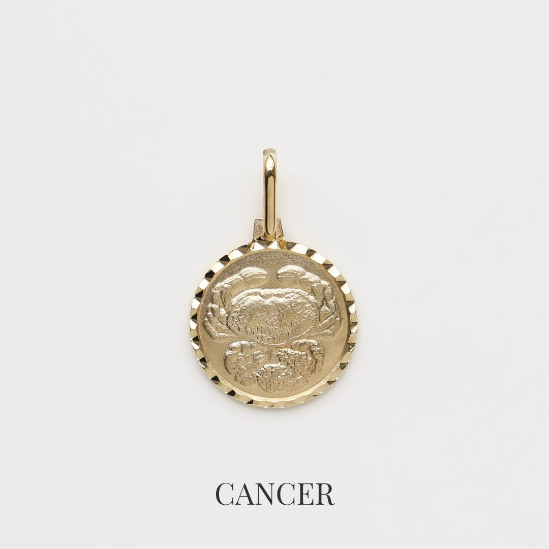 Treasured Zodiac Diamond Cut Pendant