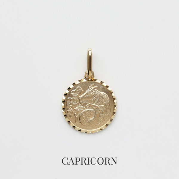 Treasured Zodiac Diamond Cut Pendant