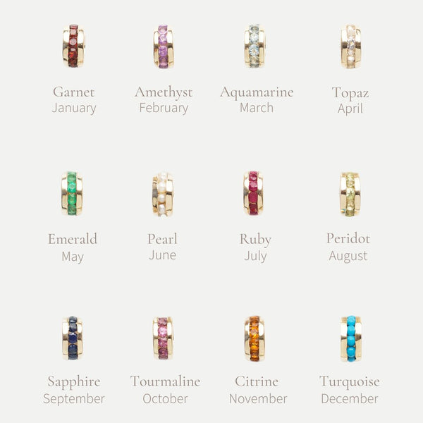 Treasured Birthstone Stacker Charm