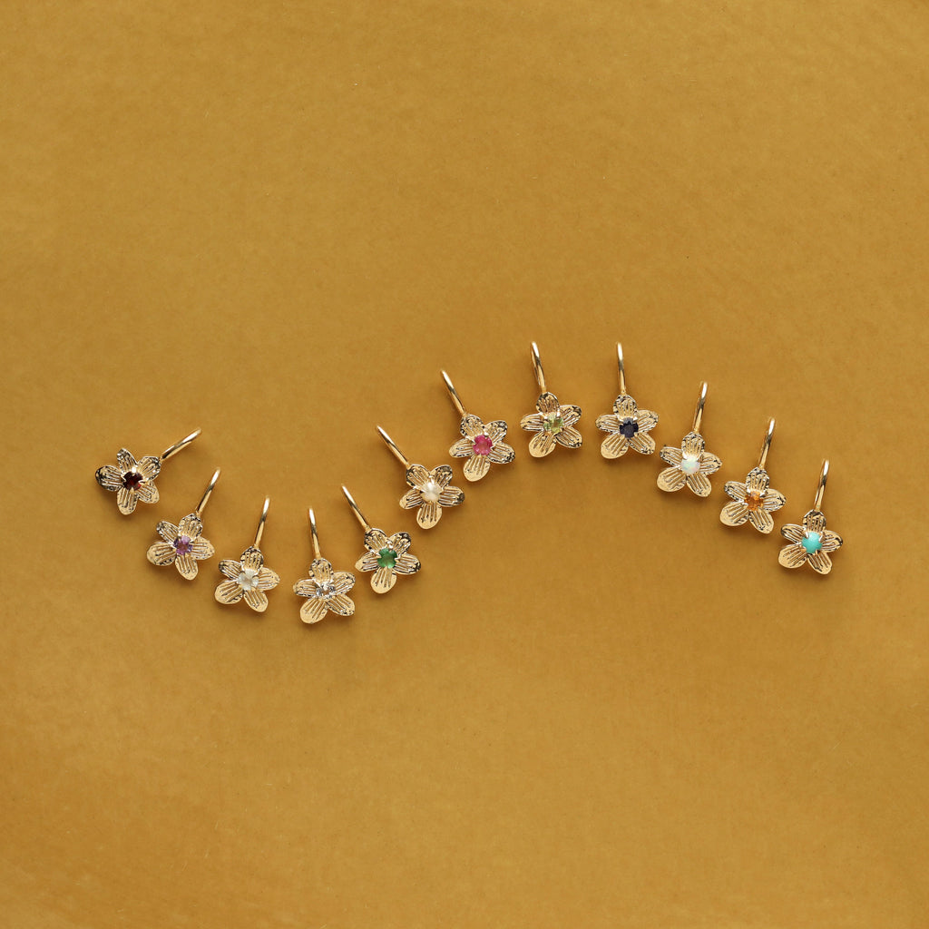 Treasured Birthstone Flower Charm