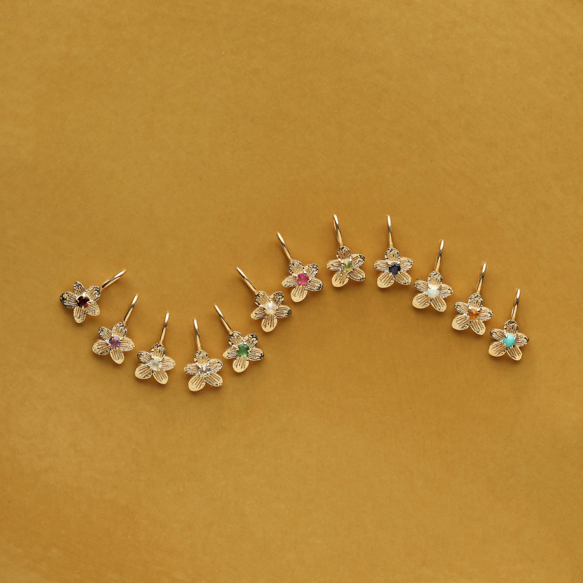 Treasured Birthstone Flower Charm