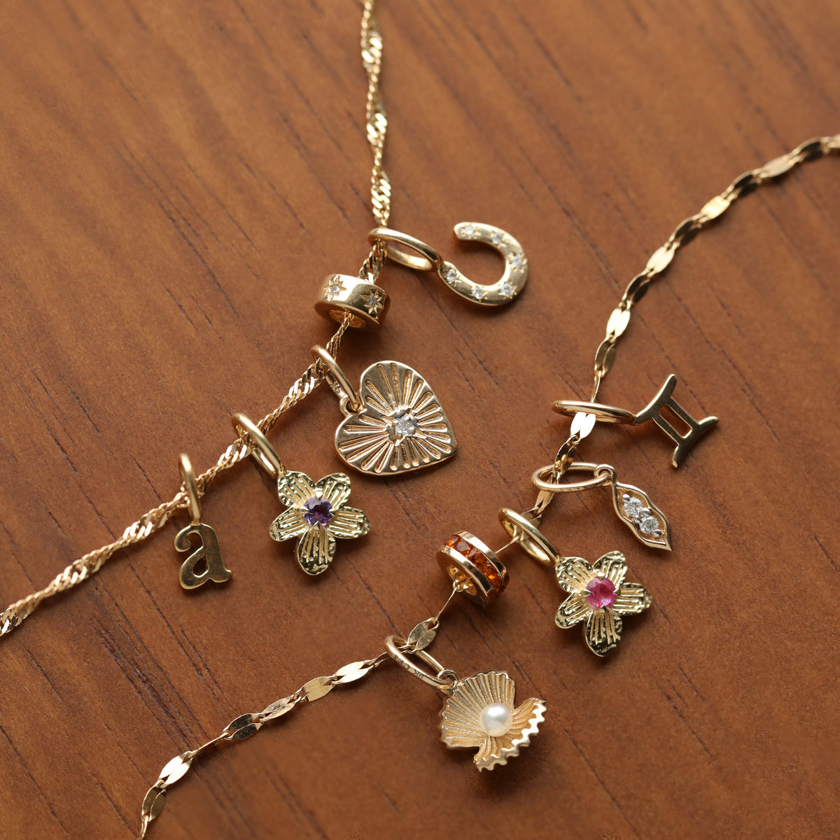 Treasured Birthstone Flower Charm