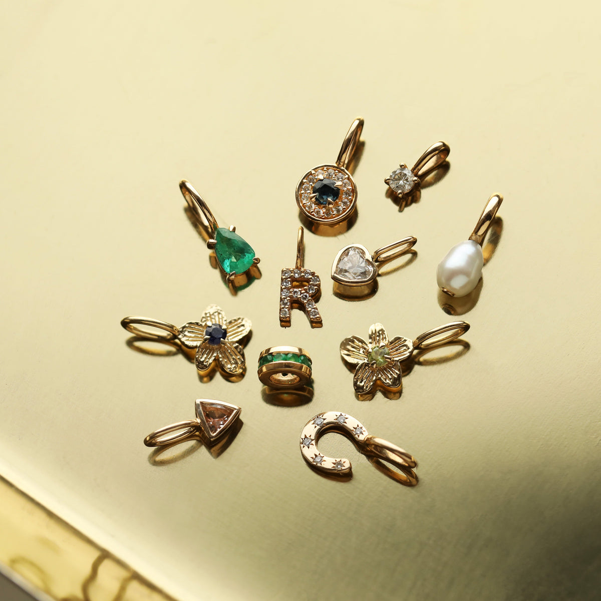 Treasured Birthstone Flower Charm