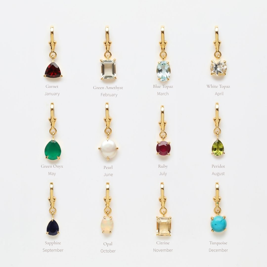 Birthstone Albert Vintage Dog Clip Charm