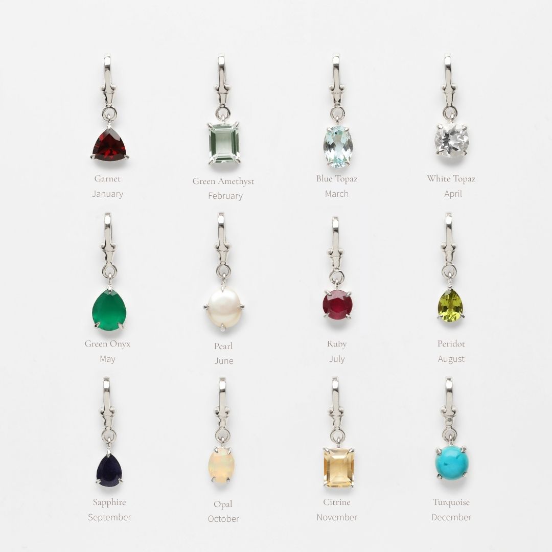 Birthstone Albert Vintage Dog Clip Charm