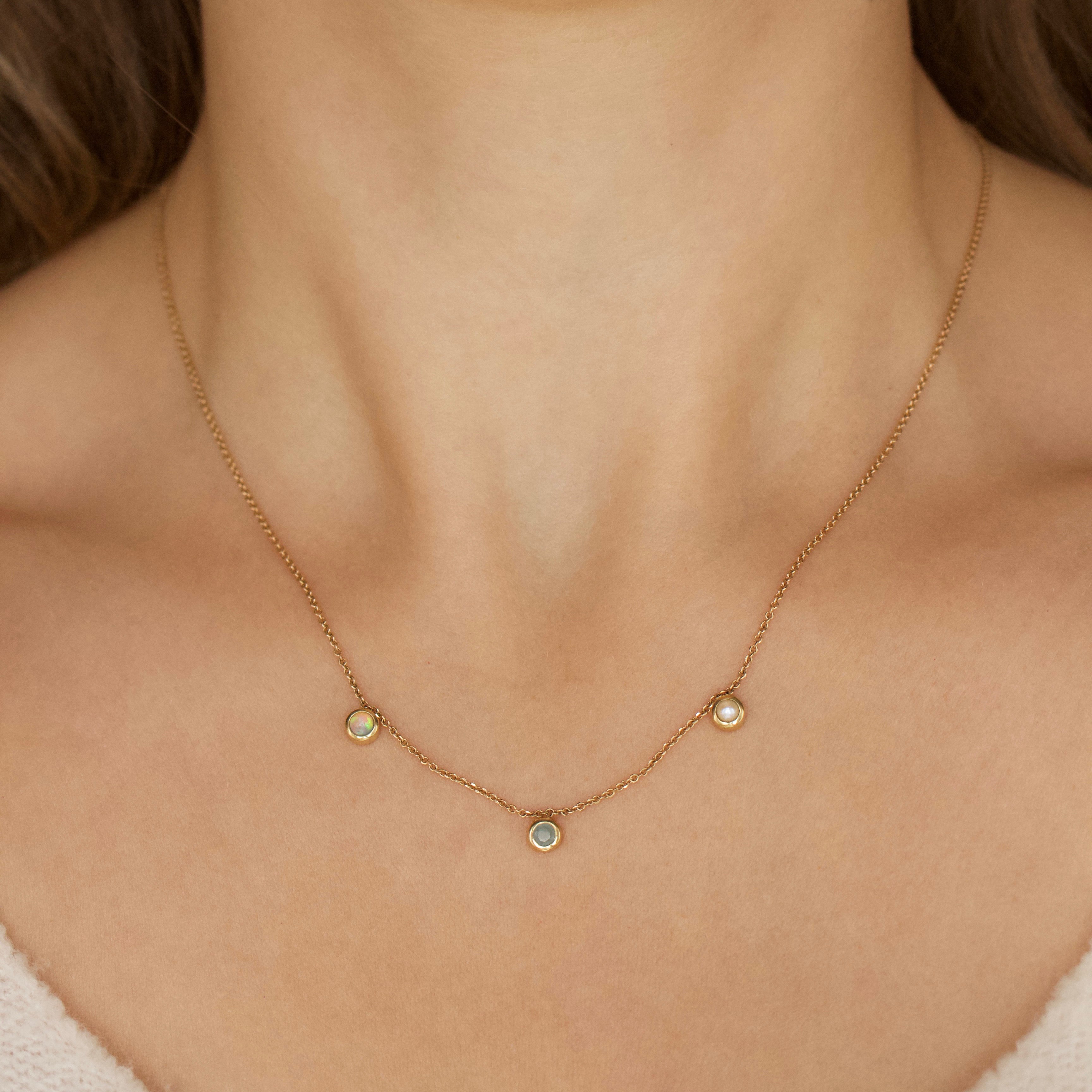 Custom Made Birthstone Necklace Secondary image