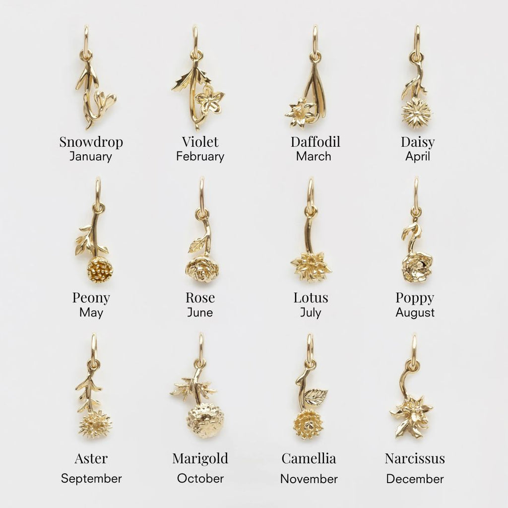 Treasured Birth Flower Charm