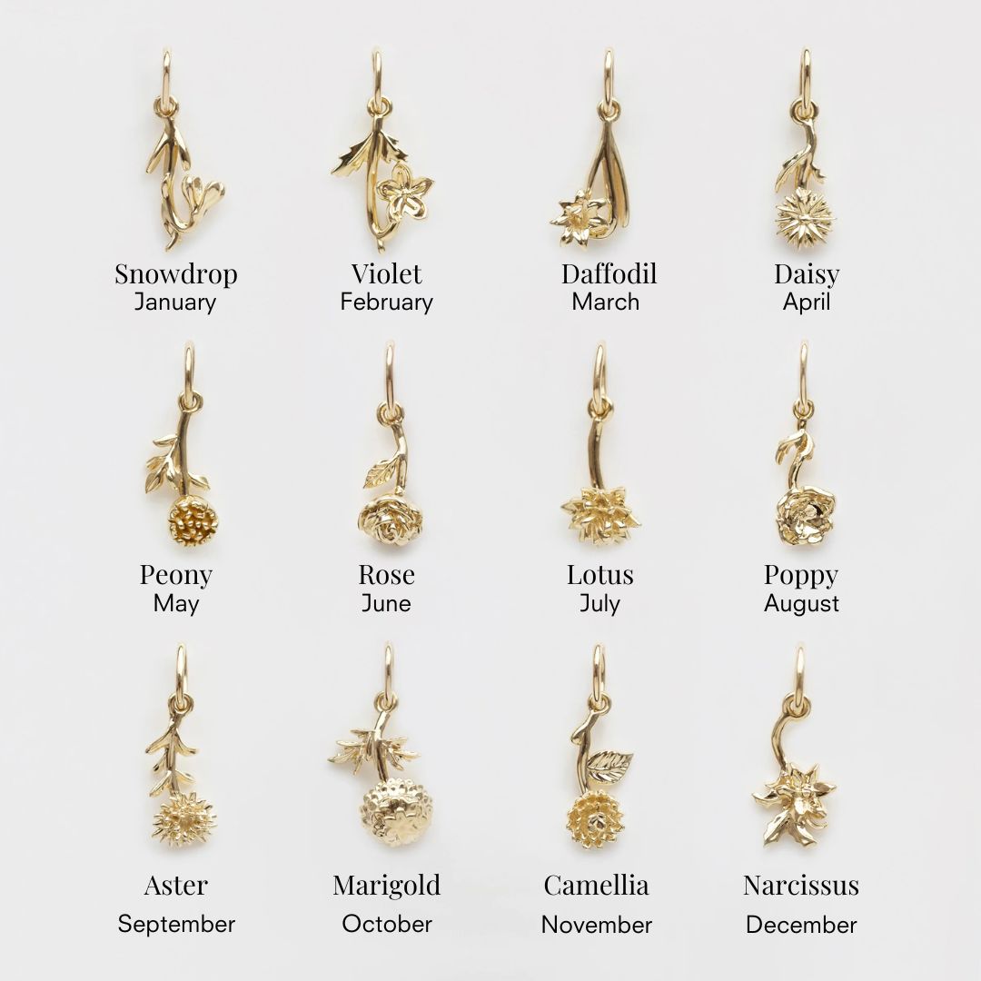 Treasured Birth Flower Charm