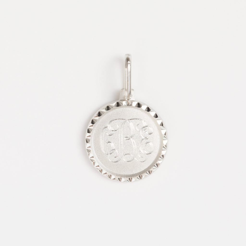 Heirloom Aurora Monogram Diamond Cut Coin