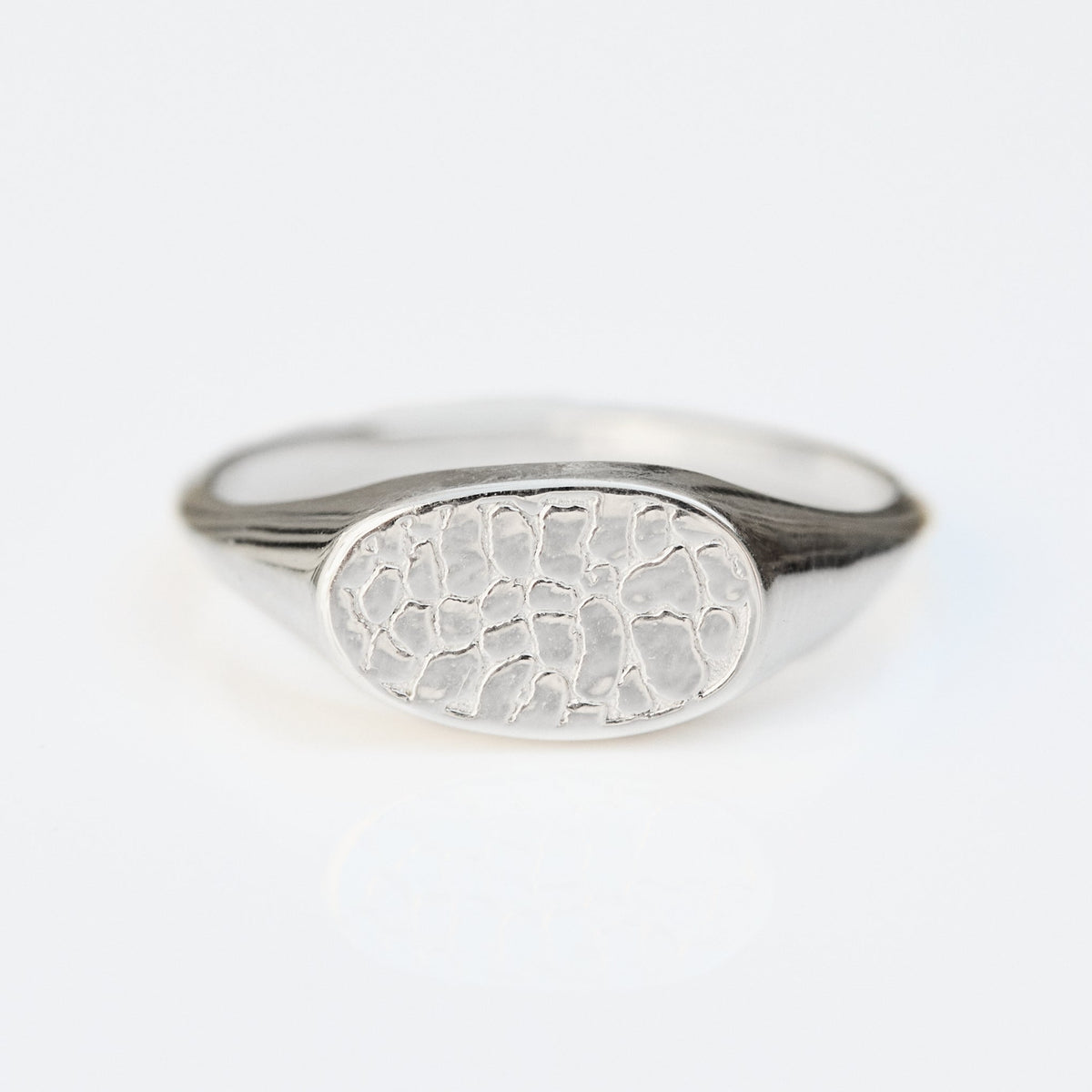 Custom Made Dog Nose Print Signet Ring Main image