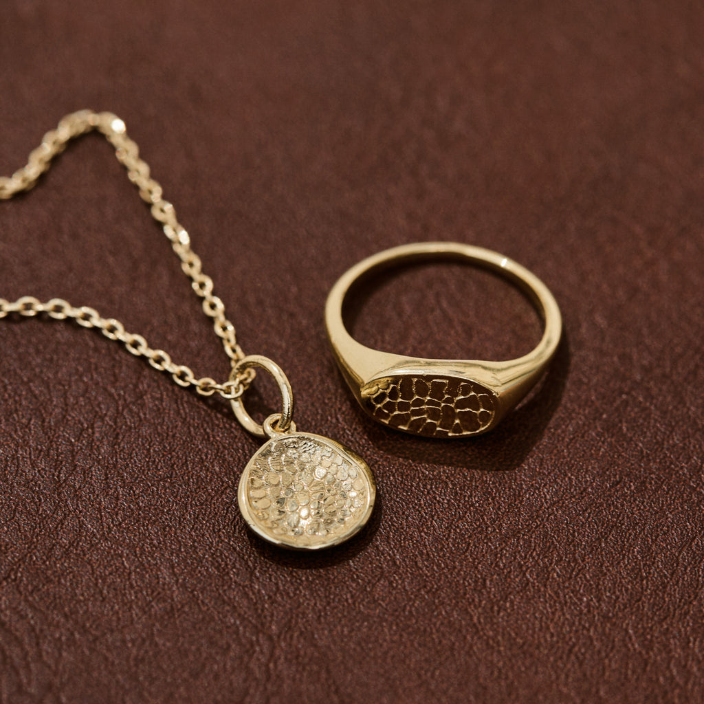 Custom Made Treasured Dog Nose Print Signet Ring