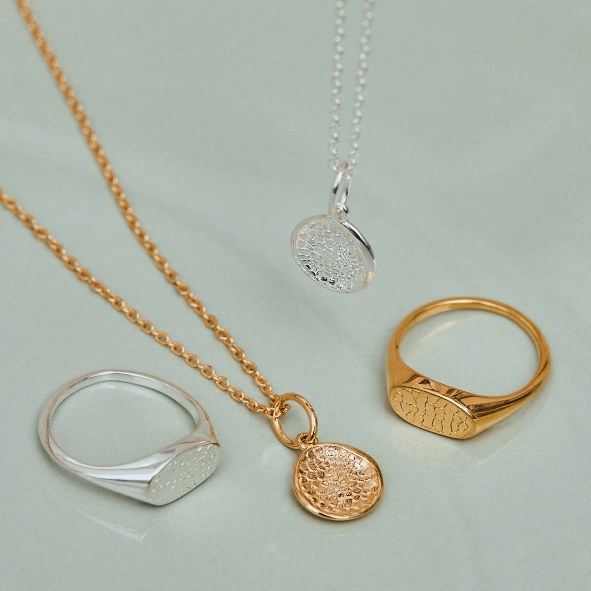 Custom Made Dog Nose Print Signet Ring