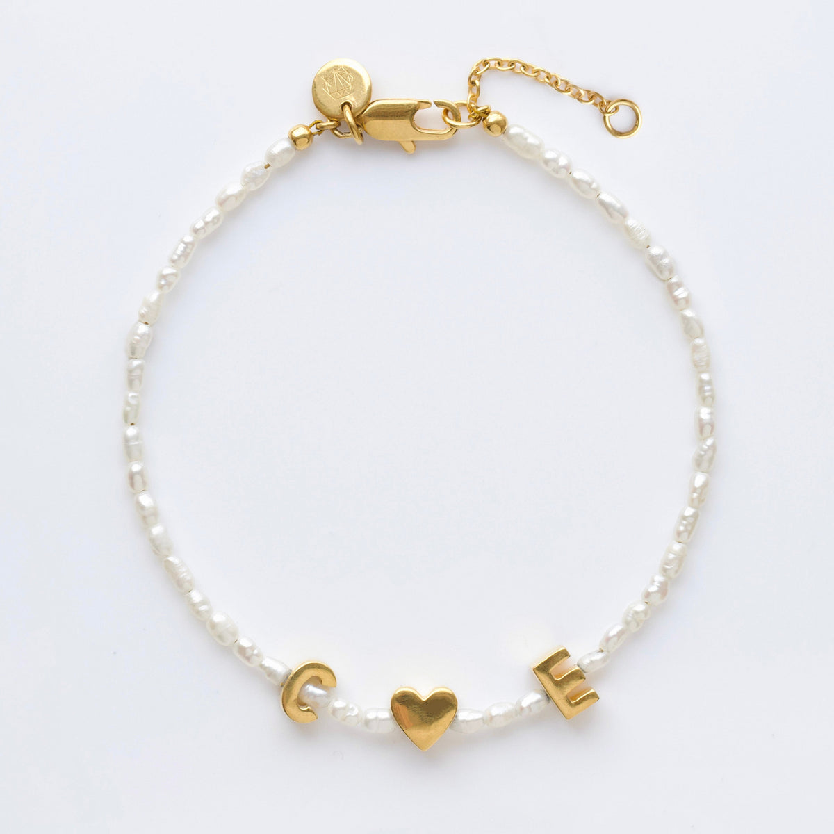 Custom Made Personalised Pearl Bracelet Main image