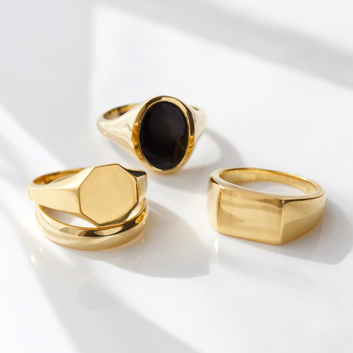 Mens Square Signet Ring