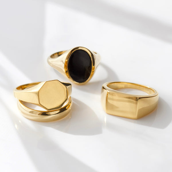 Mens Square Signet Ring