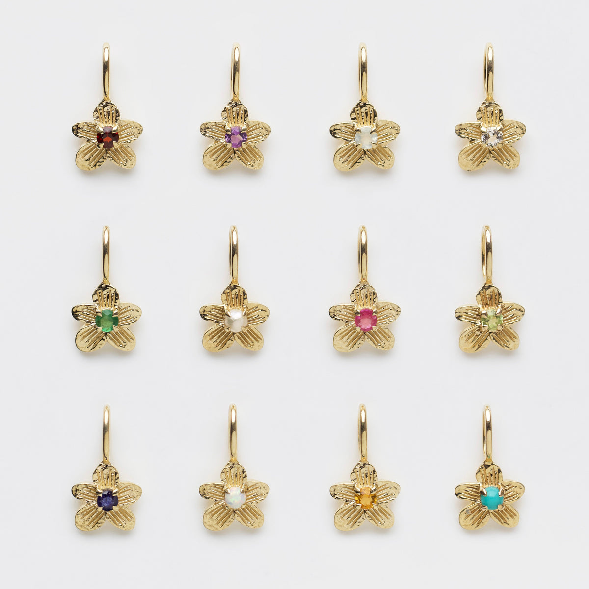 Treasured Birthstone Flower Charm Main image