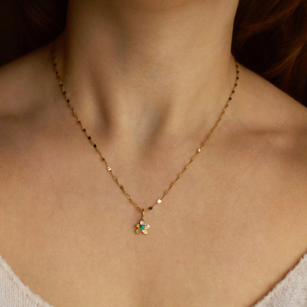 Treasured Birthstone Flower Charm