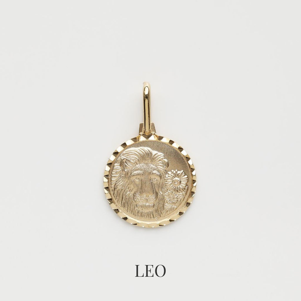 Treasured Zodiac Diamond Cut Pendant