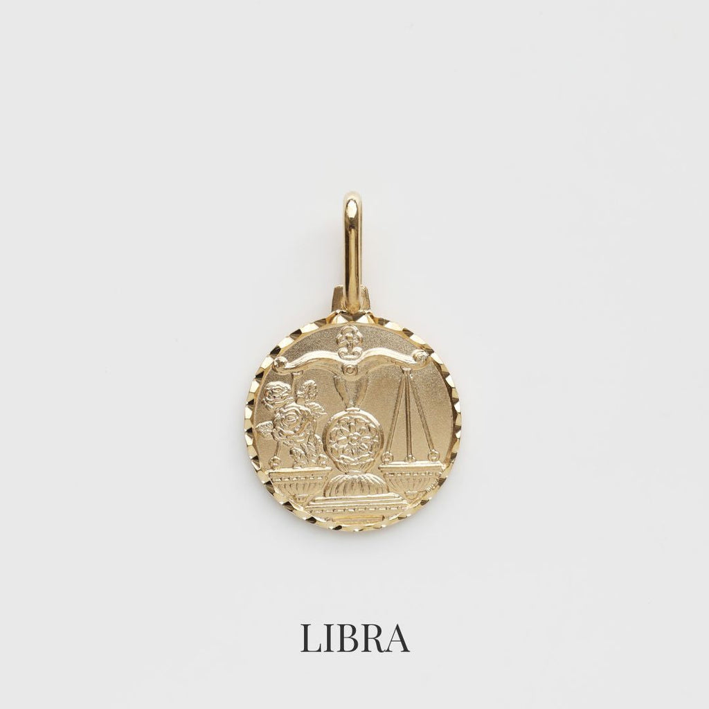 Treasured Zodiac Diamond Cut Pendant
