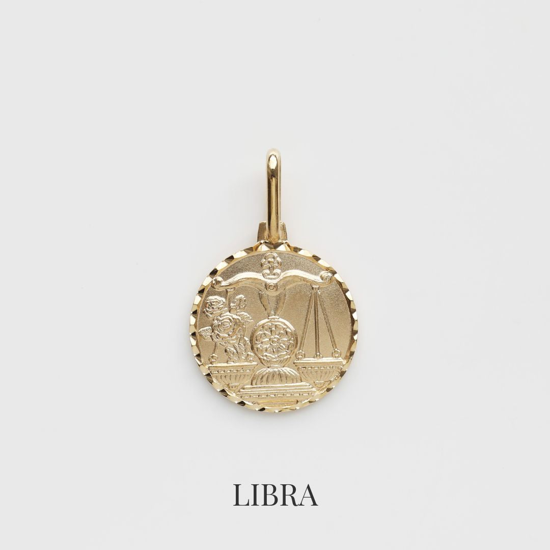 Treasured Zodiac Diamond Cut Pendant