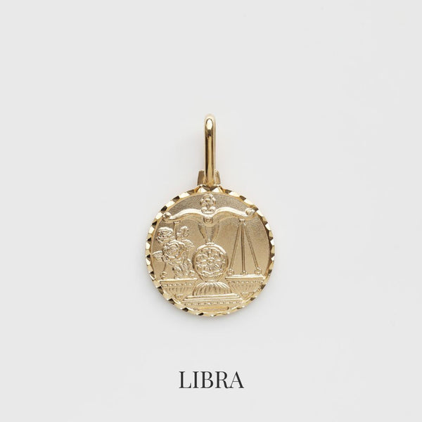 Treasured Zodiac Diamond Cut Pendant
