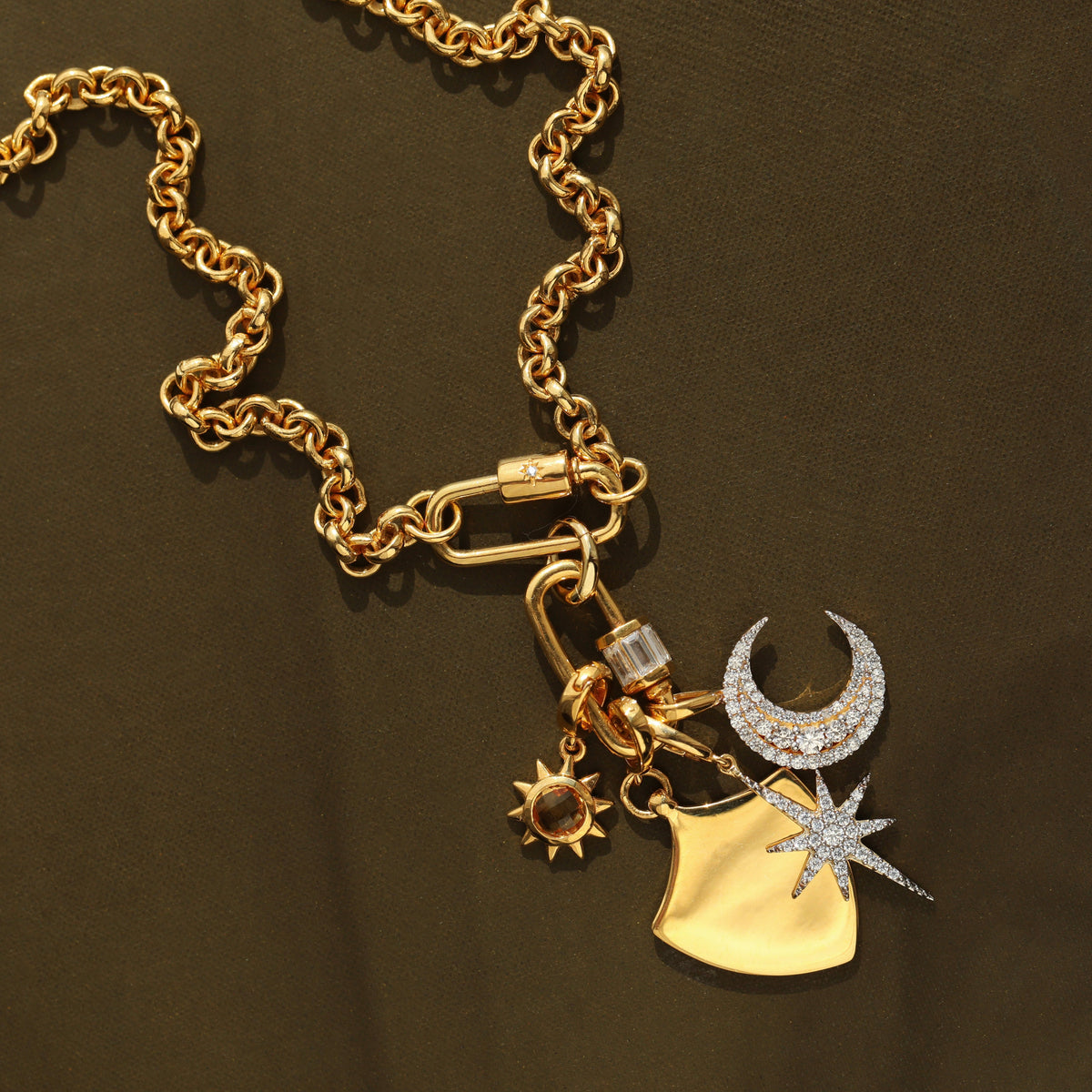Louise Thompson Chapters Large Protection Shield Pendant