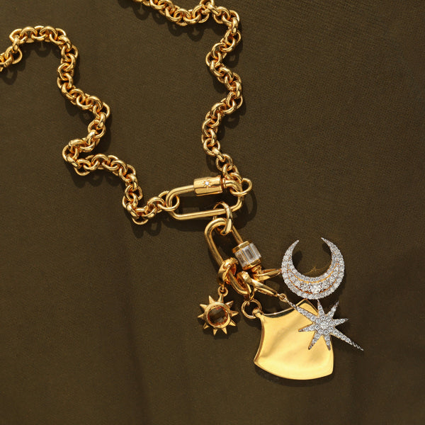 Louise Thompson Chapters Large Protection Shield Pendant