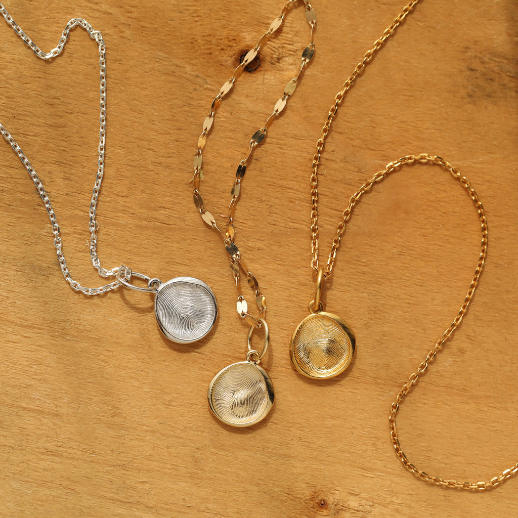 Custom Made Fingerprint Pendant Necklace