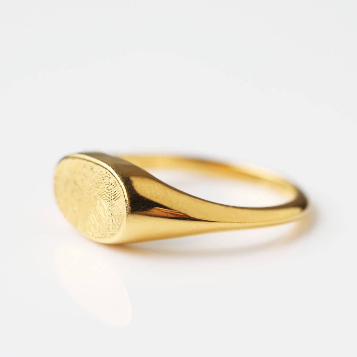 Custom Made Fingerprint Signet Ring