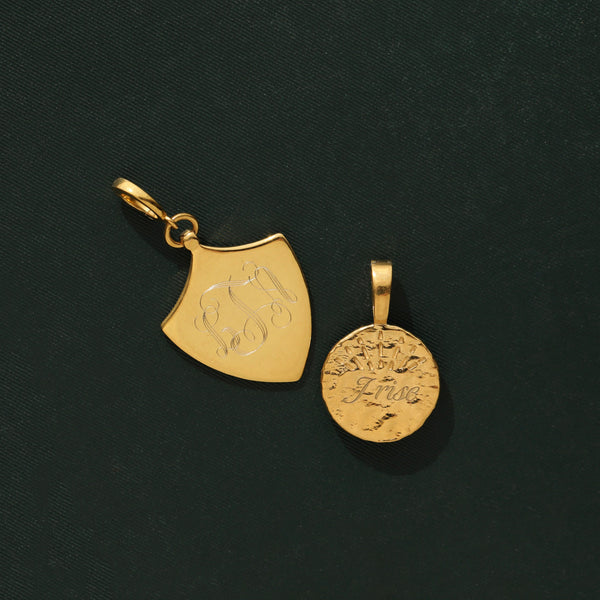 Louise Thompson Chapters Large Protection Shield Pendant