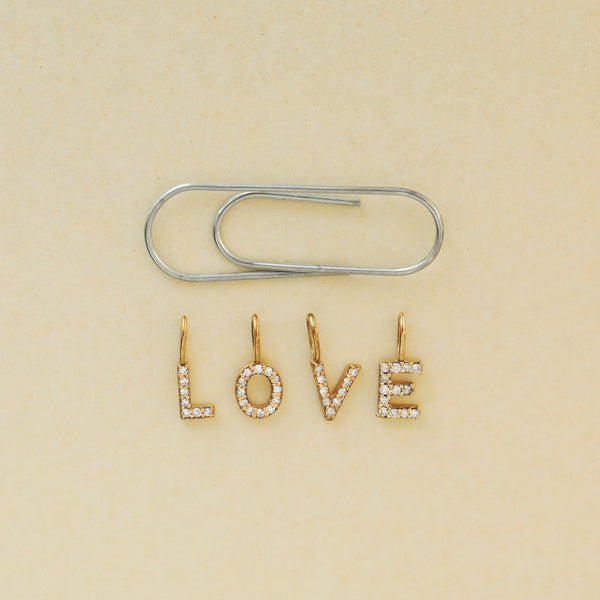 Treasured Diamond Initial Charm