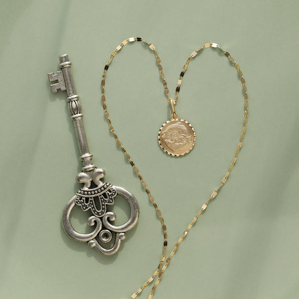Treasured Zodiac Diamond Cut Pendant