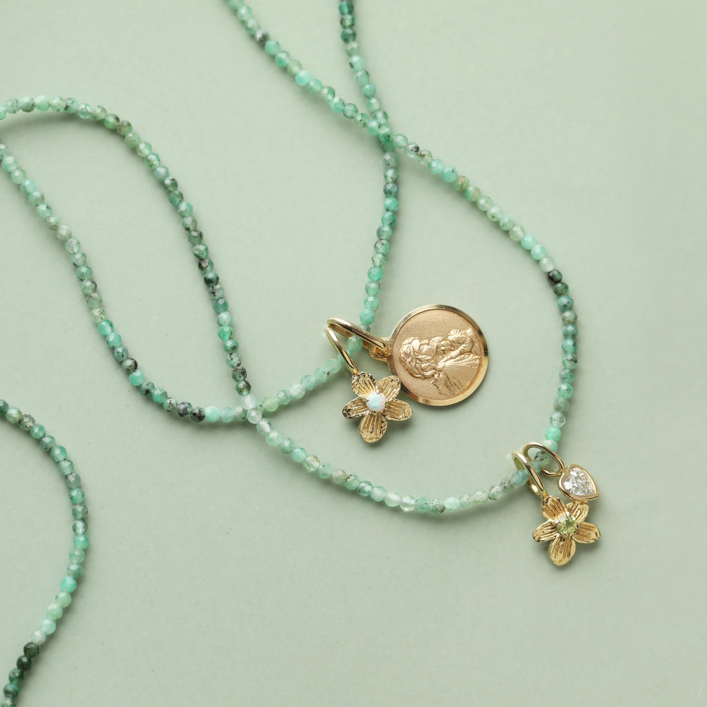 Treasured Birthstone Flower Charm