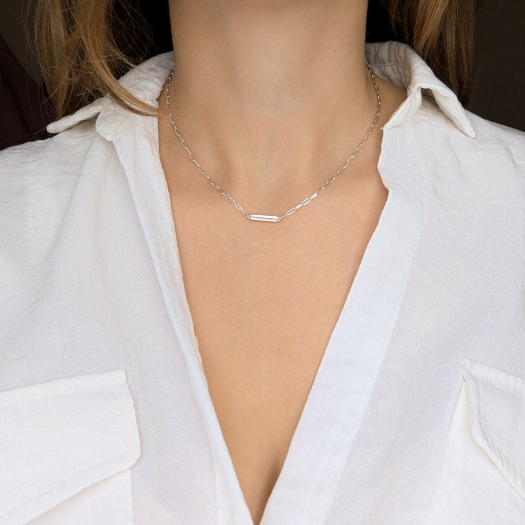 Your Safe Space Engravable Bar Necklace