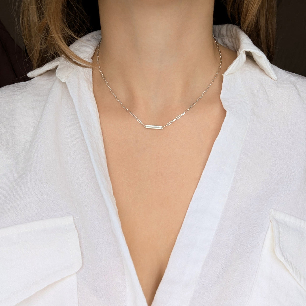 Your Safe Space Engravable Bar Necklace