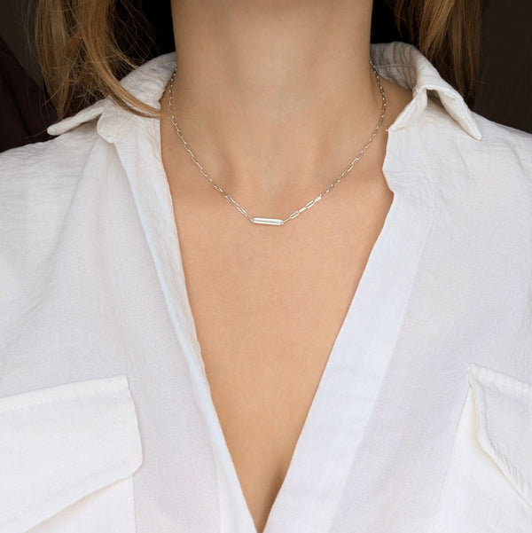 Your Safe Space Engravable Bar Necklace