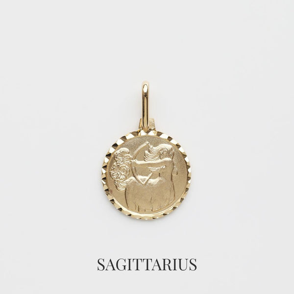 Treasured Zodiac Diamond Cut Pendant