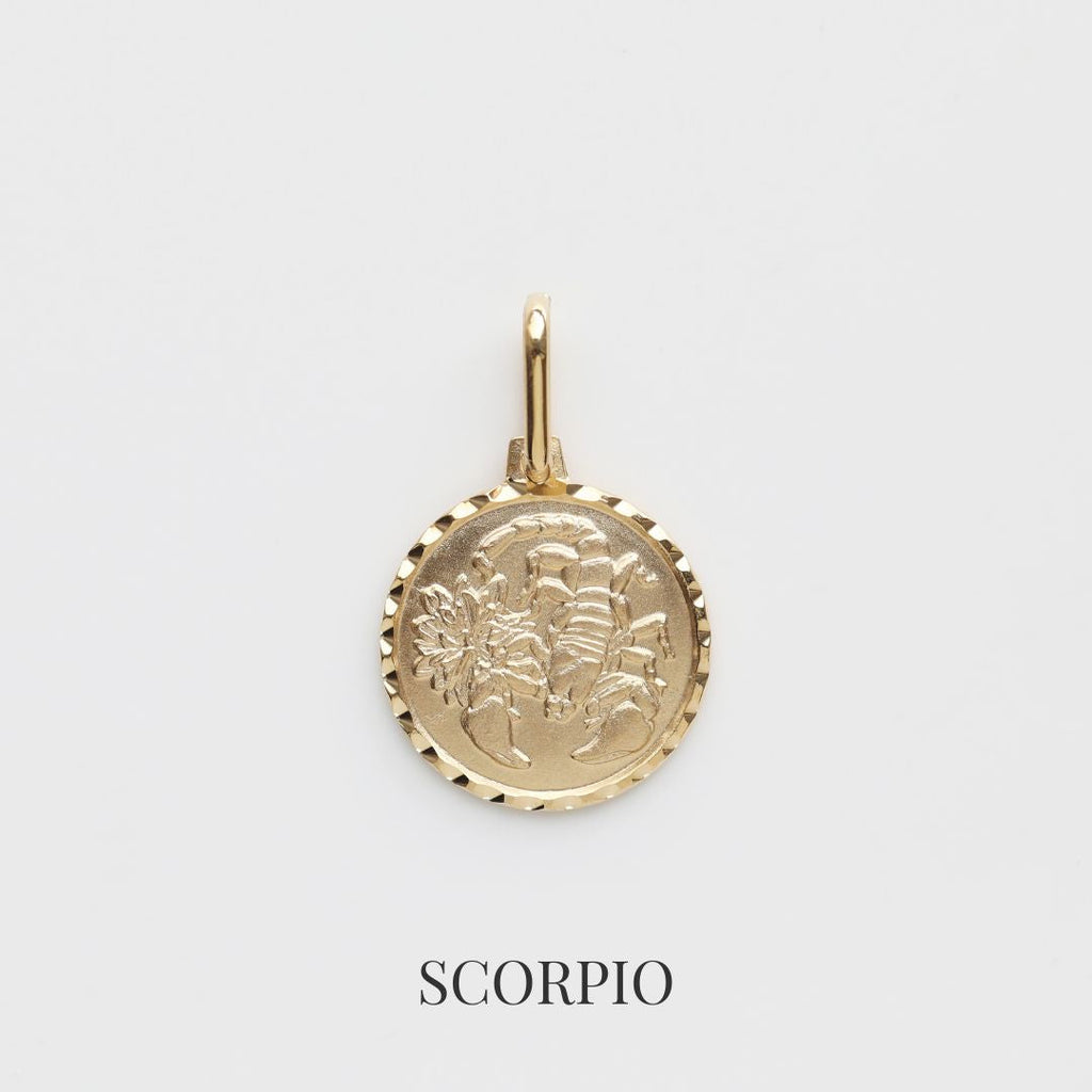Treasured Zodiac Diamond Cut Pendant