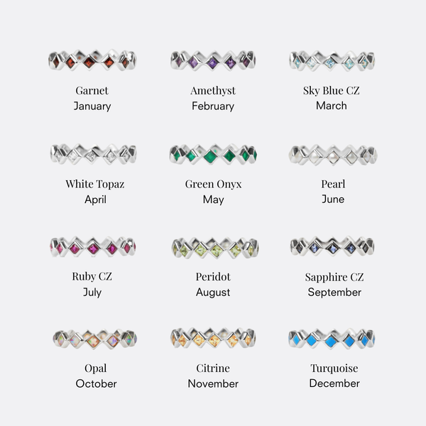 Icon Zoe Sugg Birthstone Eternity Ring