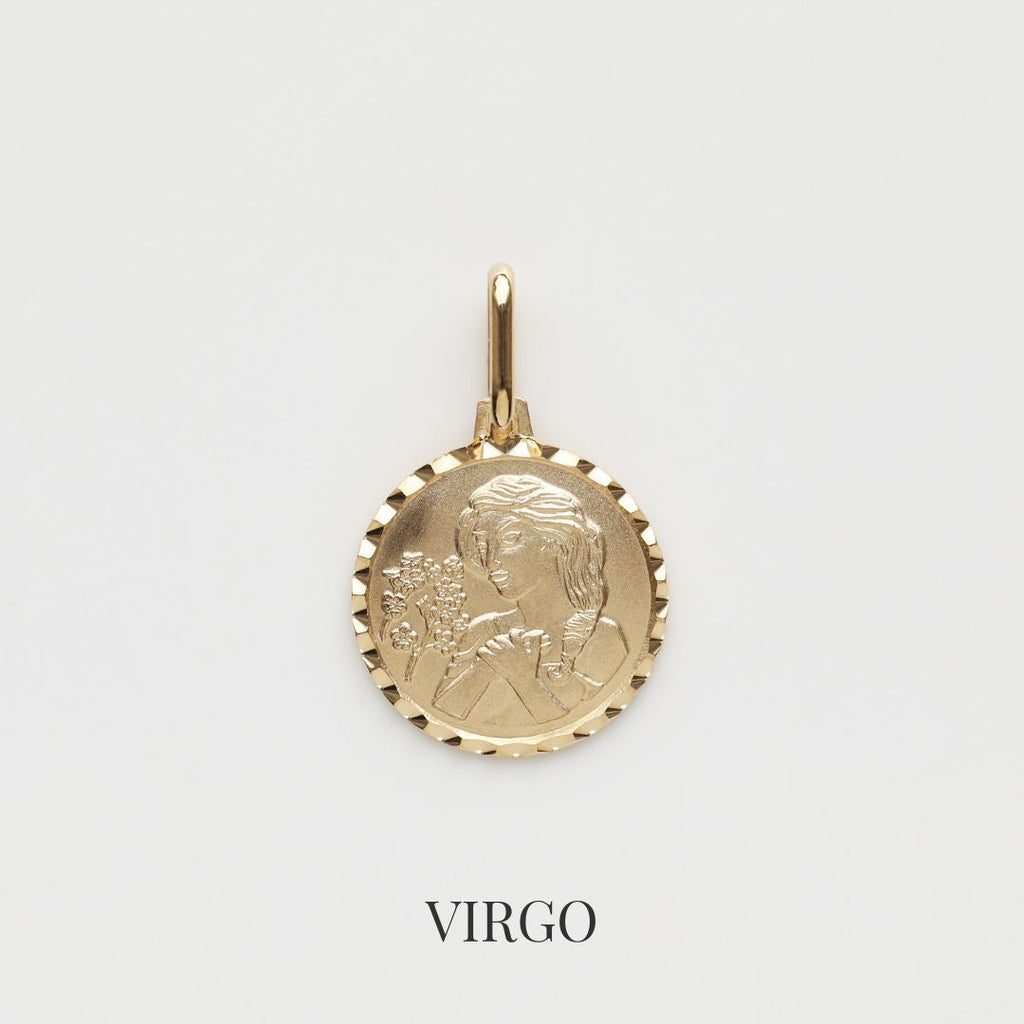 Treasured Zodiac Diamond Cut Pendant